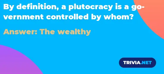 plutocracy government definition