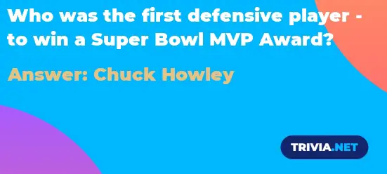 Who was the first defensive player to win a Super Bowl MVP ...